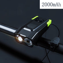 Load image into Gallery viewer, Induction Bicycle Front Light Set 4000mAh USB Rechargeable Smart Headlight With Horn 800 Lumen LED