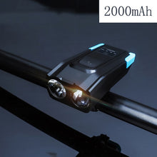 Load image into Gallery viewer, Induction Bicycle Front Light Set 4000mAh USB Rechargeable Smart Headlight With Horn 800 Lumen LED