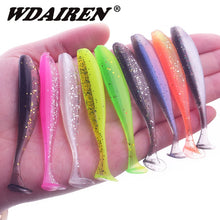 Load image into Gallery viewer, Wobbler Fishing Lure Swimbait Artificial Double Color Silicone 10Pcs/lot