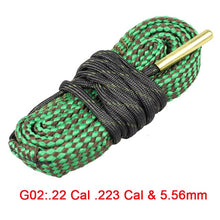 Load image into Gallery viewer, Hunting Gun Bore Cleaner Snake.22 Cal.223 Cal.38 Cal&amp; 5.56mm,7.62mm,12GA Rifle Cleaning Kit Tool Rifle Barrel Calibre Snake Rope