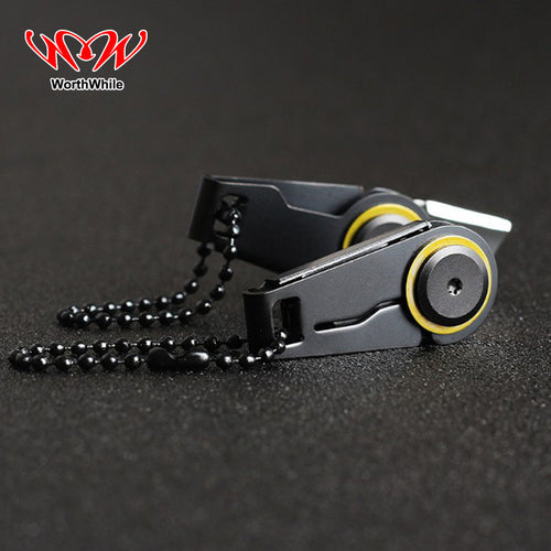 Creative Mini Zipper Knife Portable Outdoor Survival Emergency Tool Foldable Stainless Steel EDC Key Ring