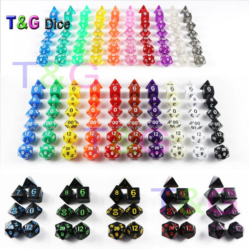 Dragons and Dungeons dice Different Color