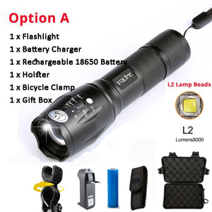 LED cycling Front Light Bike light Lamp Torch Waterproof Flashlight Bicycle Light 10000 Lumens 5 Modes