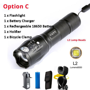 LED cycling Front Light Bike light Lamp Torch Waterproof Flashlight Bicycle Light 10000 Lumens 5 Modes