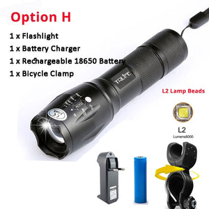 LED cycling Front Light Bike light Lamp Torch Waterproof Flashlight Bicycle Light 10000 Lumens 5 Modes