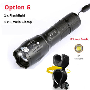LED cycling Front Light Bike light Lamp Torch Waterproof Flashlight Bicycle Light 10000 Lumens 5 Modes