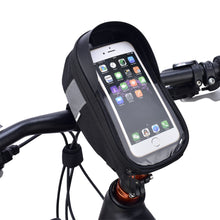 Load image into Gallery viewer, Cycling Bicycle Bike Head Tube Handlebar Cell Mobile Phone Bag Case Holder Case Pannier For 6.5in Phone