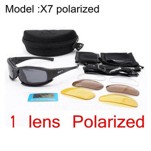 Military Goggles Army Sunglasses With 4 Lens Original Box Men