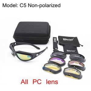 Military Goggles Army Sunglasses With 4 Lens Original Box Men