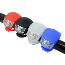 Load image into Gallery viewer, Bicycle Front Light Silicone LED Head Front Rear Wheel Bike Light Waterproof Cycling With Battery Bicycle Accessories Bike Lamp