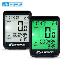 Load image into Gallery viewer, INBIKE Waterproof Bicycle Computer Wireless And Wired MTB Bike Cycling Odometer Stopwatch Speedometer Watch LED Digital Rate