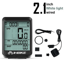 Load image into Gallery viewer, INBIKE Waterproof Bicycle Computer Wireless And Wired MTB Bike Cycling Odometer Stopwatch Speedometer Watch LED Digital Rate