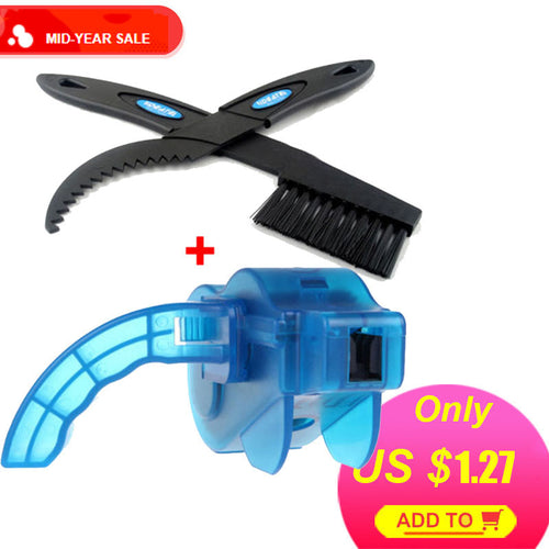 Bicycle Chain Cleaner Scrubber Brushes Mountain Bike Wash Tool Set Cycling Cleaning Kit Bicycle Repair Tools Bicycle Accessories